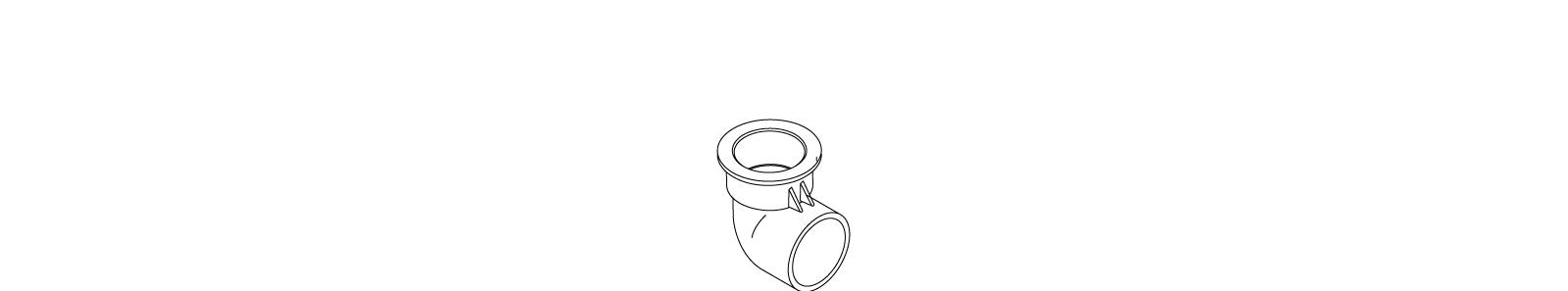 KOHLER K-97886 Body, 90 Deg El, 1 1/2'