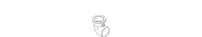 KOHLER K-97886 Body, 90 Deg El, 1 1/2'