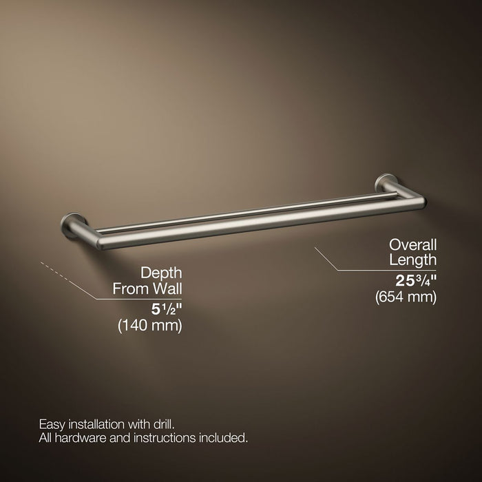 KOHLER Kumin 24" double towel bar