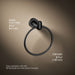 KOHLER Kumin towel ring