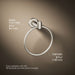 KOHLER Kumin towel ring