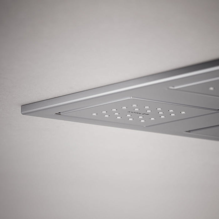KOHLER K-98740 WaterTile Overhead shower panel with four 22-nozzle sprayheads, polished chrome - view 5