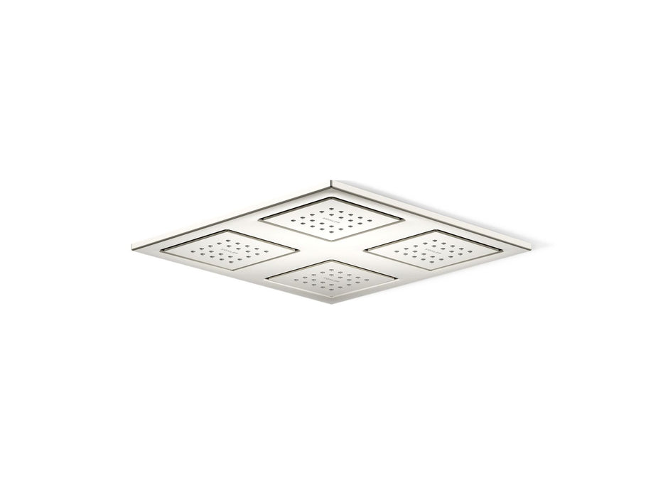 KOHLER K-98740 WaterTile Overhead shower panel with four 22-nozzle sprayheads, vibrant polished nickel
