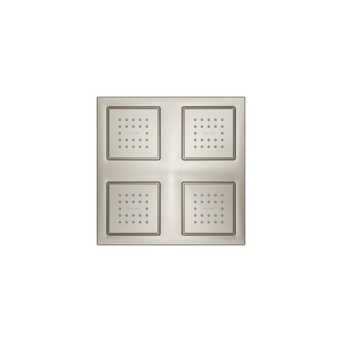 KOHLER K-98740 WaterTile Overhead shower panel with four 22-nozzle sprayheads, vibrant polished nickel - view 4