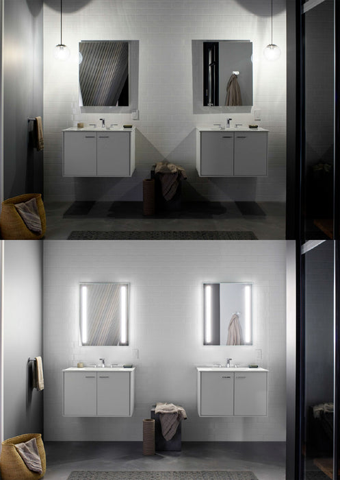KOHLER K-99009-TLC Verdera 34" x 30" two-door lighted medicine cabinet, left-hinged