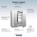 KOHLER K-99009-TLC Verdera 34" x 30" two-door lighted medicine cabinet, left-hinged