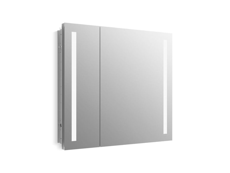 Kohler Verdera 34" x 30" two-door lighted medicine cabinet, left-hinged