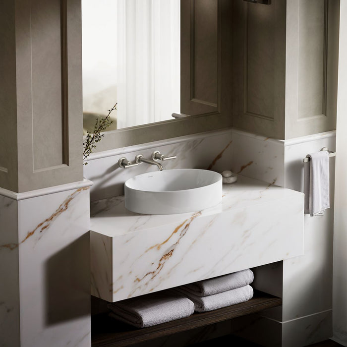 KOHLER K-99183 Vox 20" Oval Vessel Bathroom Sink, white - view 4