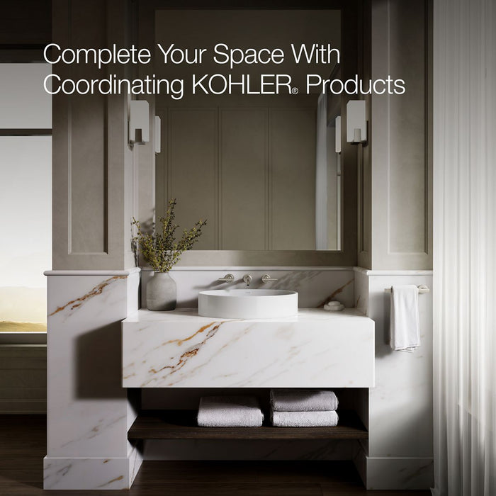 KOHLER K-99183 Vox 20" Oval Vessel Bathroom Sink, white - view 5