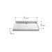 KOHLER K-9925 Groove 48" x 36" alcove shower base, rear center drain