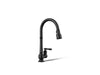 KOHLER Artifacts Pull-down kitchen sink faucet with three-function sprayhead