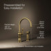KOHLER Artifacts Single-handle kitchen sink faucet with two-function sprayhead