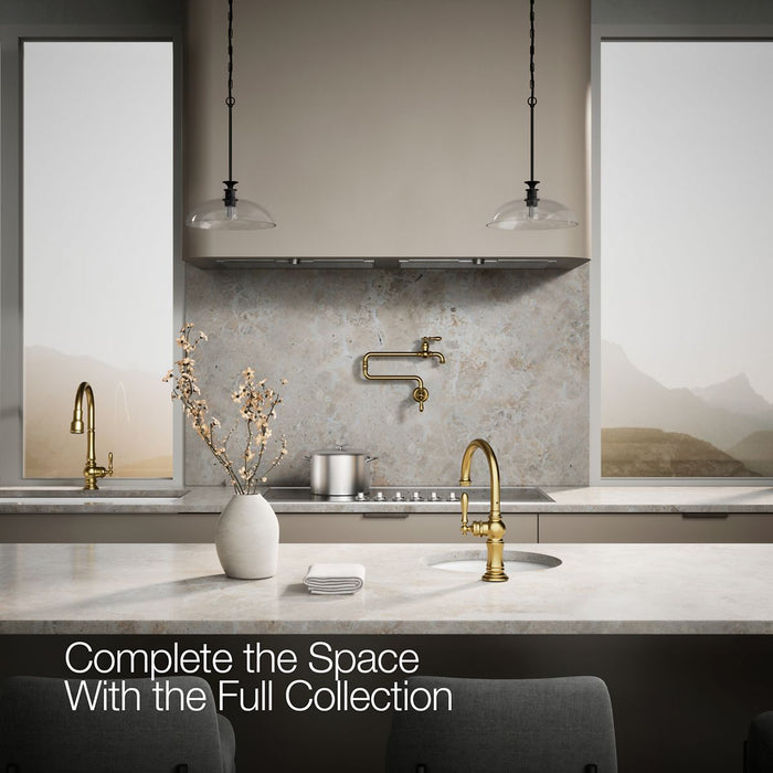 KOHLER Artifacts Single-handle kitchen sink faucet