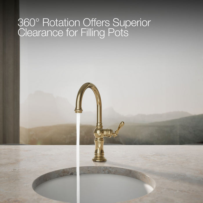 KOHLER Artifacts Single-handle kitchen sink faucet