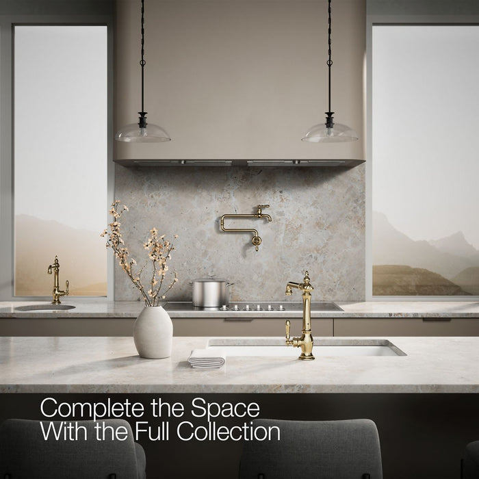 KOHLER Artifacts Single-handle kitchen sink faucet