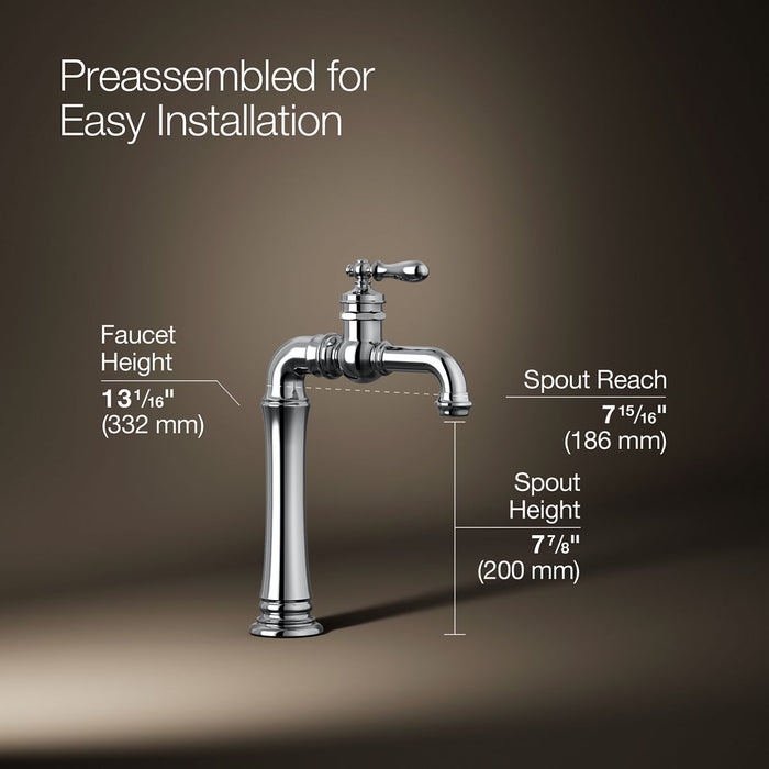 KOHLER K-99268 Artifacts Single-handle bar sink faucet
