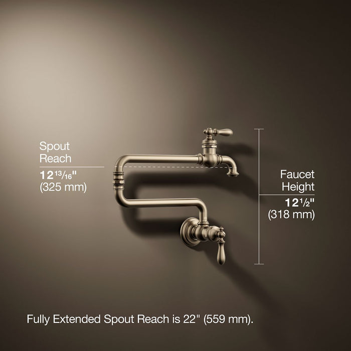KOHLER K-99270 Artifacts Wall-mount pot filler