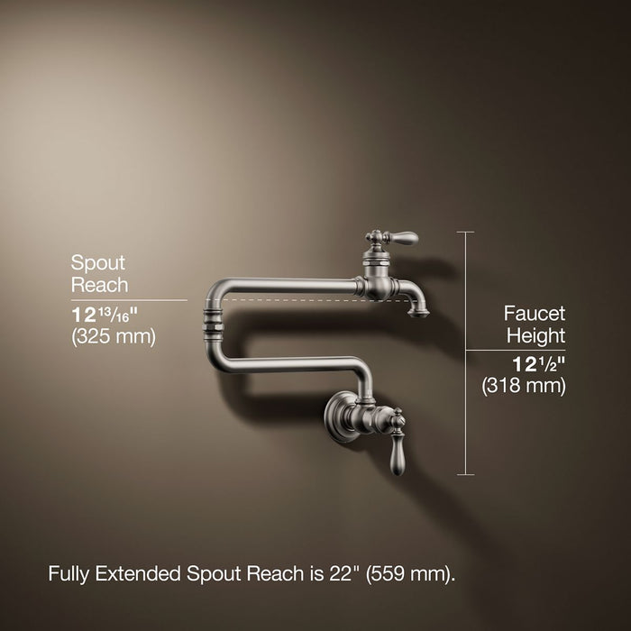 KOHLER K-99270 Artifacts Wall-mount pot filler