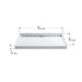 KOHLER K-9928 Groove 60" x 36" alcove shower base, center drain