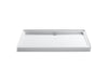 KOHLER Groove 60" x 36" alcove shower base, center drain
