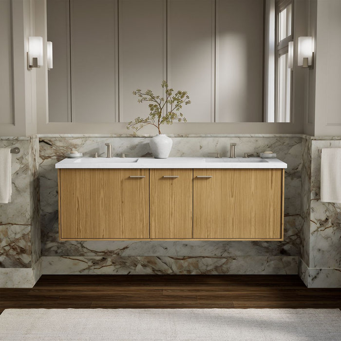 KOHLER Jute 60" wall-hung bathroom vanity cabinet