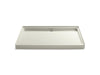 KOHLER Groove 60" x 42" alcove shower base, rear center drain