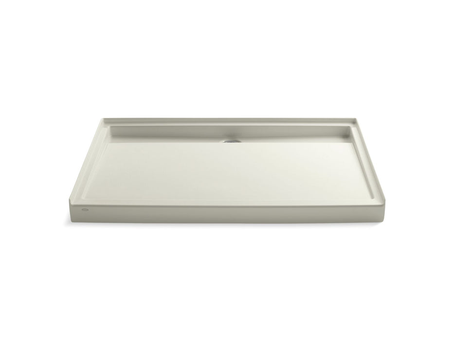 KOHLER Groove 60" x 42" alcove shower base, rear center drain
