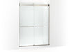 KOHLER K-CA33777-10L Stoneridge 80-5/16" H frameless sliding shower door with 3/8" -thick Crystal Clear glass