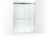 KOHLER K-CA33777-10L Stoneridge 80-5/16" H frameless sliding shower door with 3/8" -thick Crystal Clear glass