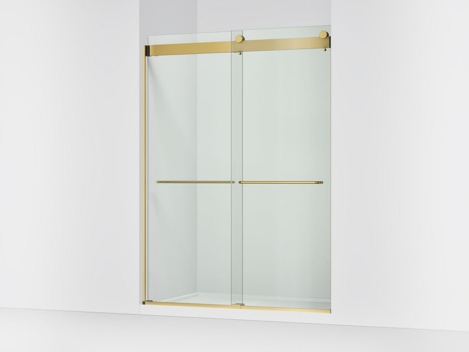 KOHLER K-CA33777-10L Stoneridge 80-5/16" H frameless sliding shower door with 3/8" -thick Crystal Clear glass