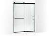 KOHLER K-CA33781-10L Stoneridge 80-5/16" H frameless sliding shower door with 3/8" -thick Crystal Clear glass