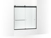 KOHLER K-CA33782-10L Stoneridge 61-7/16" H frameless sliding bath door with 3/8" -thick Crystal Clear glass