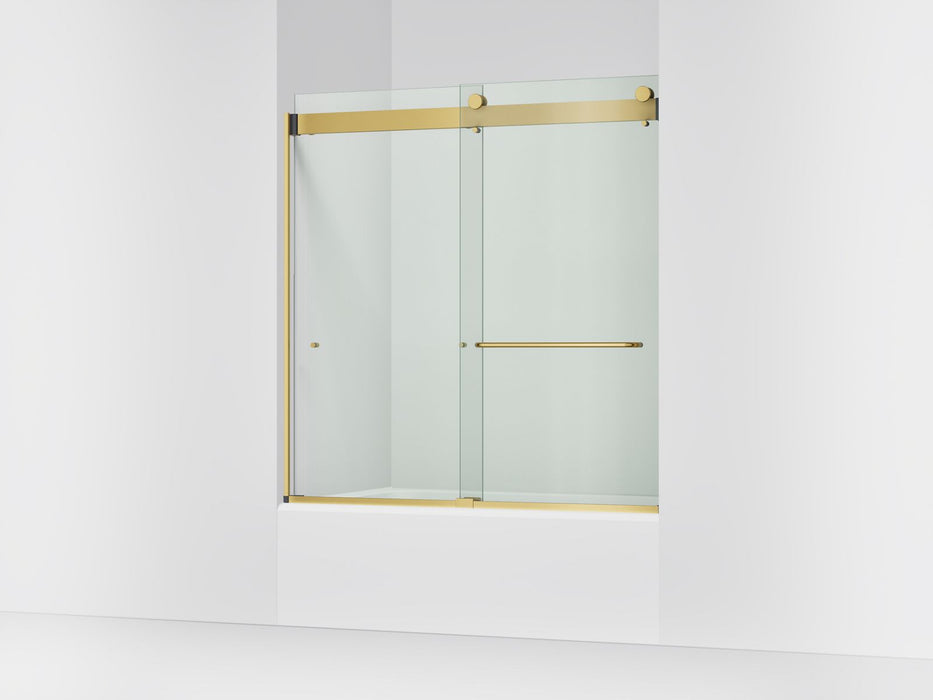 KOHLER K-CA33782-10L Stoneridge 61-7/16" H frameless sliding bath door with 3/8" -thick Crystal Clear glass