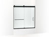 KOHLER K-CA33786-10L Stoneridge 61-7/16" H frameless sliding bath door with 3/8" -thick Crystal Clear glass