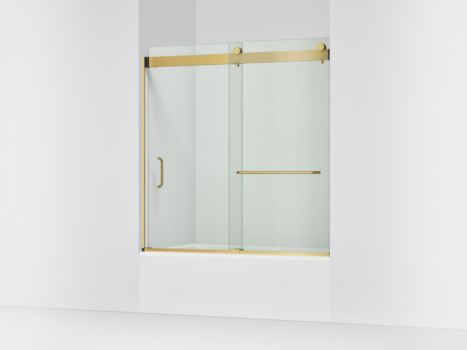 KOHLER K-CA33786-10L Stoneridge 61-7/16" H frameless sliding bath door with 3/8" -thick Crystal Clear glass