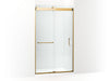 KOHLER K-CA33787-10L Stoneridge 80-5/16" H frameless sliding shower door with 3/8" -thick Crystal Clear glass