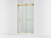 KOHLER K-CA33787-10L Stoneridge 80-5/16" H frameless sliding shower door with 3/8" -thick Crystal Clear glass