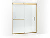 KOHLER K-CA33788-10L Stoneridge 80-5/16" H frameless sliding shower door with 3/8" -thick Crystal Clear glass