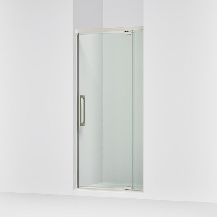 KOHLER K-CA37593-8L Statement 76" H pivot shower door with 5/16"-thick glass