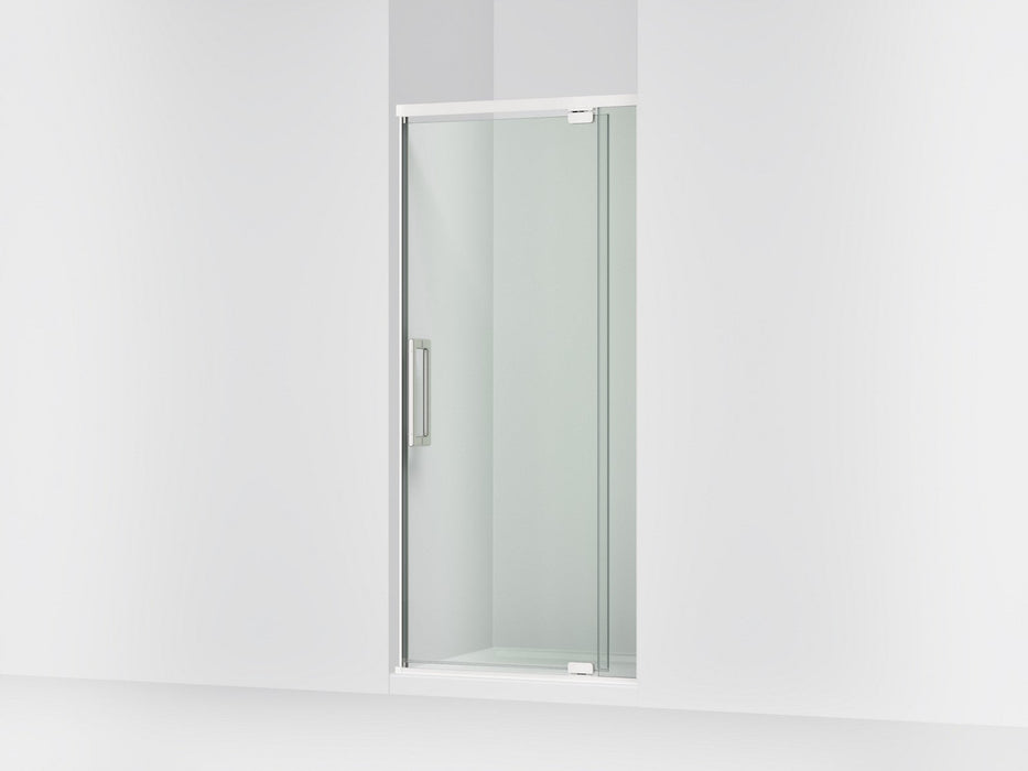 KOHLER K-CA37593-8L Statement 76" H pivot shower door with 5/16"-thick glass