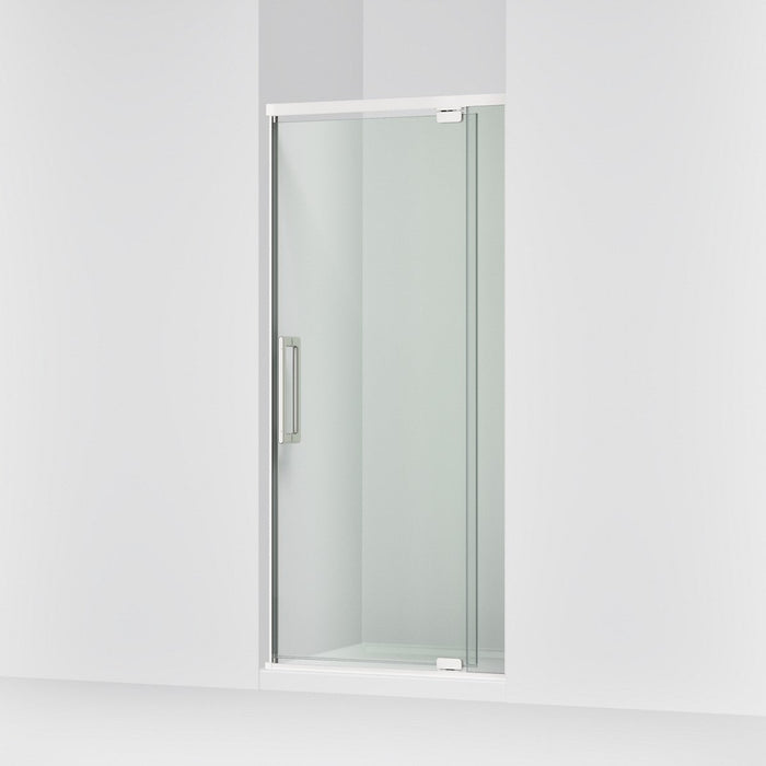 KOHLER K-CA37593-8L Statement 76" H pivot shower door with 5/16"-thick glass