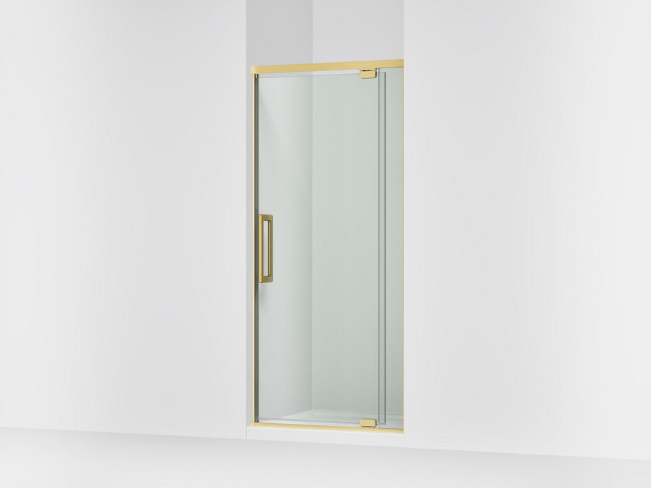 KOHLER K-CA37593-8L Statement 76" H pivot shower door with 5/16"-thick glass