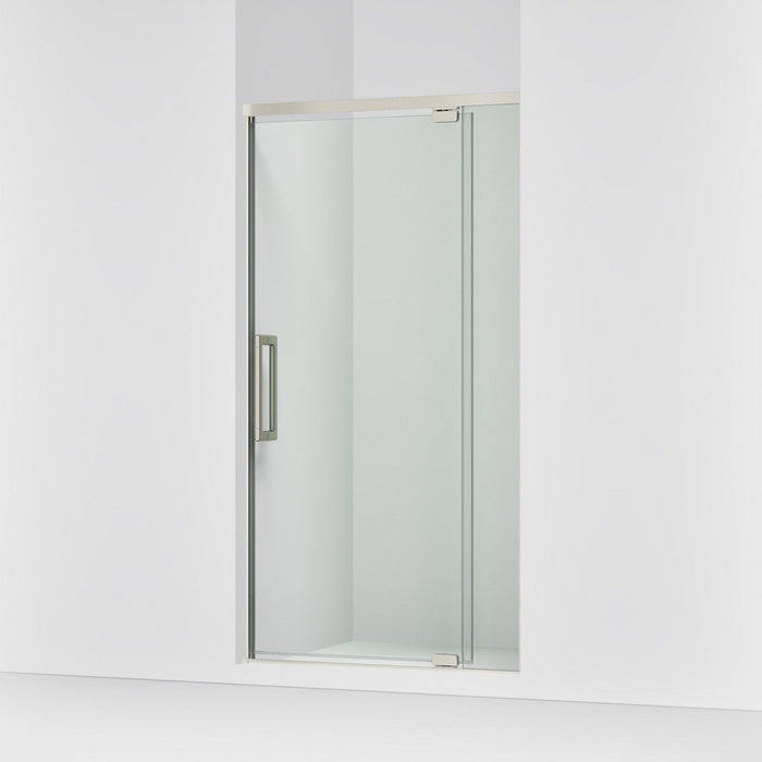 KOHLER K-CA37594-8L Statement 76" H pivot shower door with 5/16"-thick glass