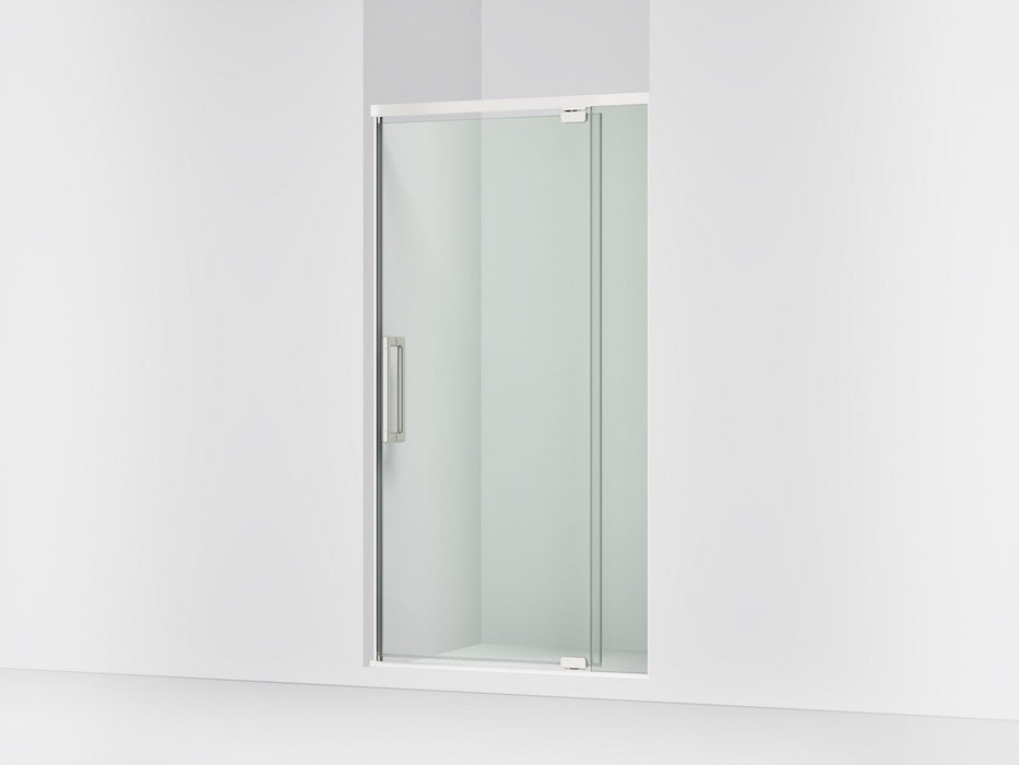 KOHLER K-CA37594-8L Statement 76" H pivot shower door with 5/16"-thick glass