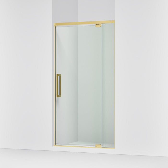 KOHLER K-CA37594-8L Statement 76" H pivot shower door with 5/16"-thick glass