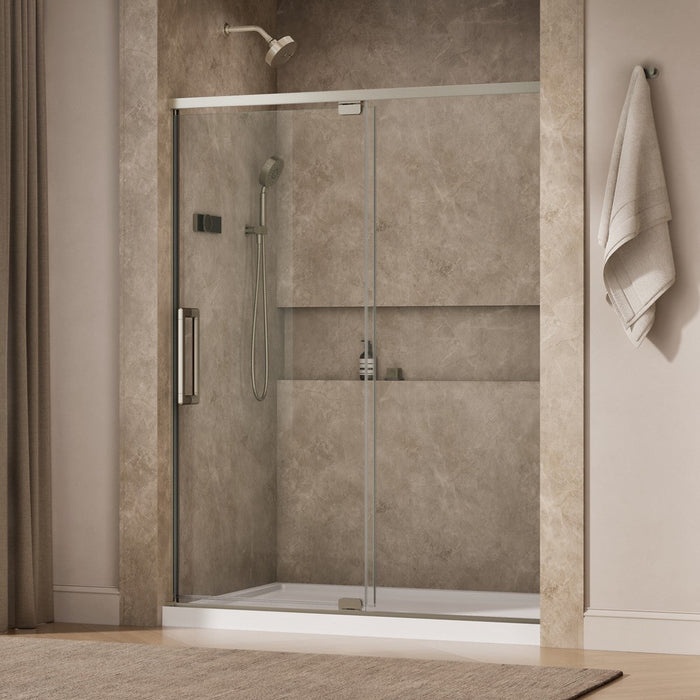 KOHLER K-CA37597-8L Statement 76" H pivot shower door with 5/16"-thick glass