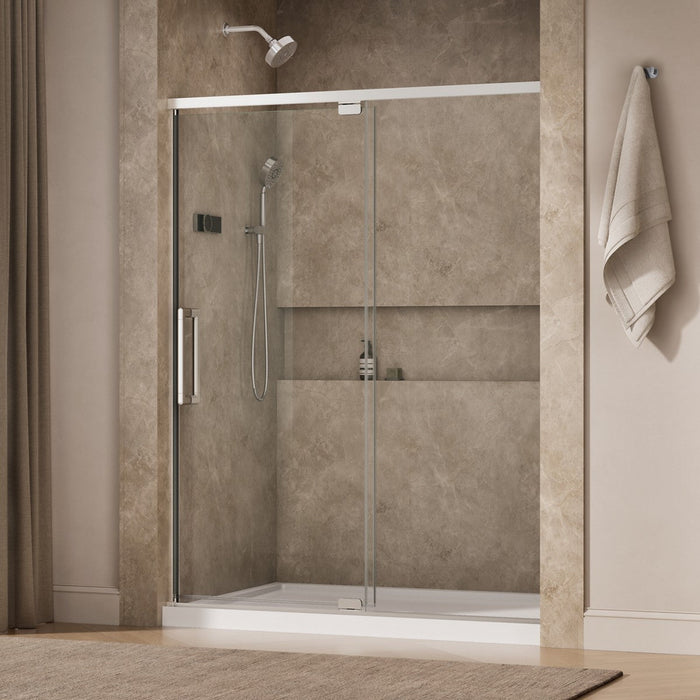 KOHLER K-CA37597-8L Statement 76" H pivot shower door with 5/16"-thick glass