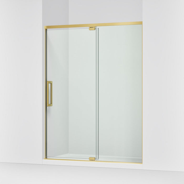 KOHLER K-CA37597-8L Statement 76" H pivot shower door with 5/16"-thick glass