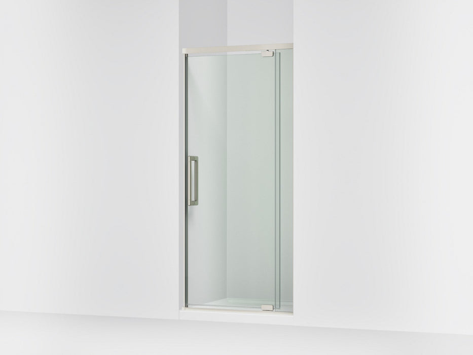 KOHLER K-CA37598-8L Statement 76" H pivot shower door with 5/16"-thick glass