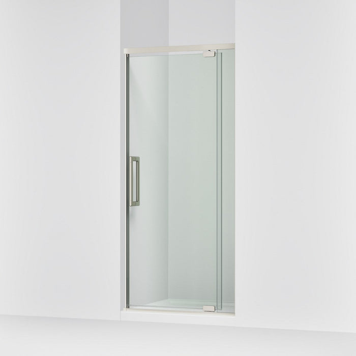 KOHLER K-CA37598-8L Statement 76" H pivot shower door with 5/16"-thick glass